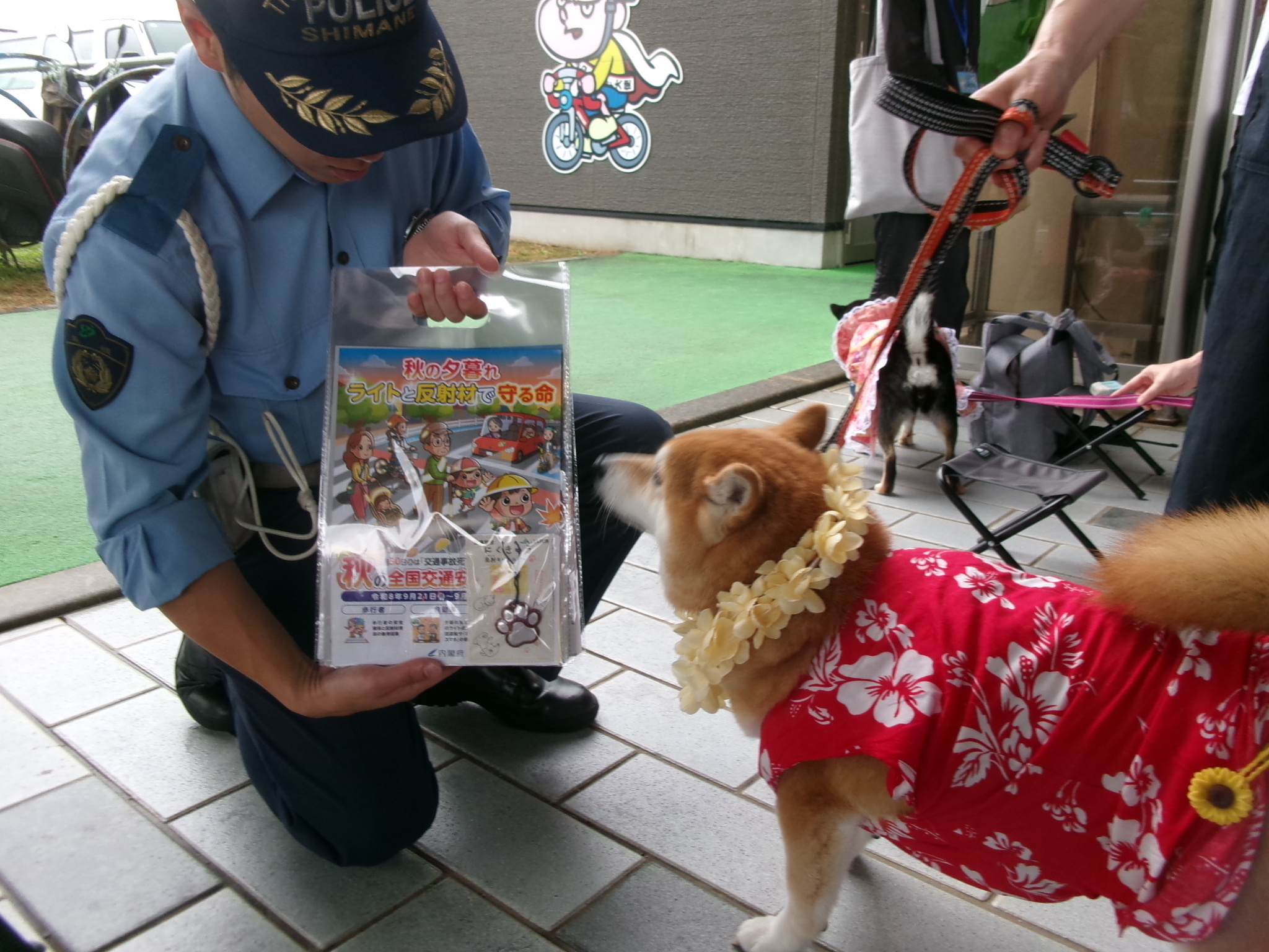 交通事故防止の呼びかけ２