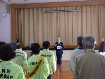 指定式での署長あいさつ