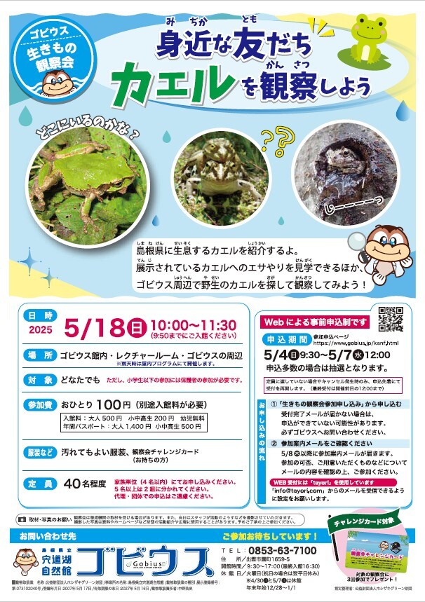 ゴビウス観察会（５月）