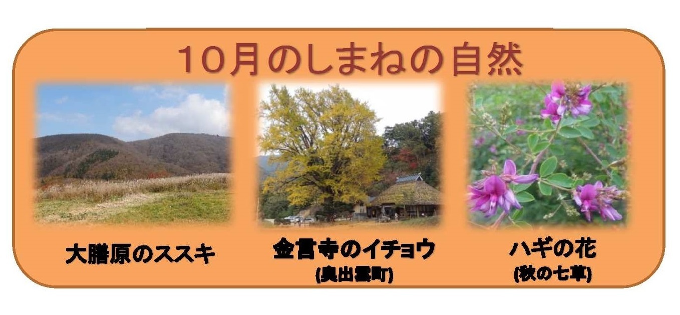 10月のしまねの自然